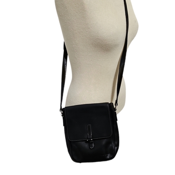 Wilson Leather Pelle Studio Black Crossbody Purse - Picture 3 of 12